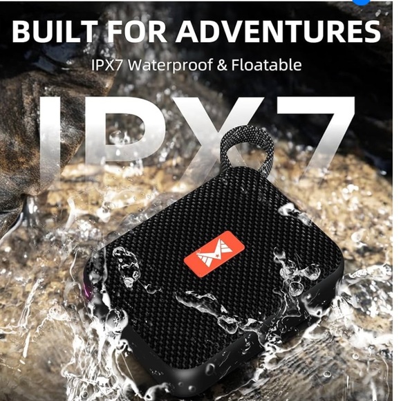 Portable Bluetooth Speaker with Beat Synced Light, IPX7 Waterproof, 5H Playtime - Picture 3 of 4